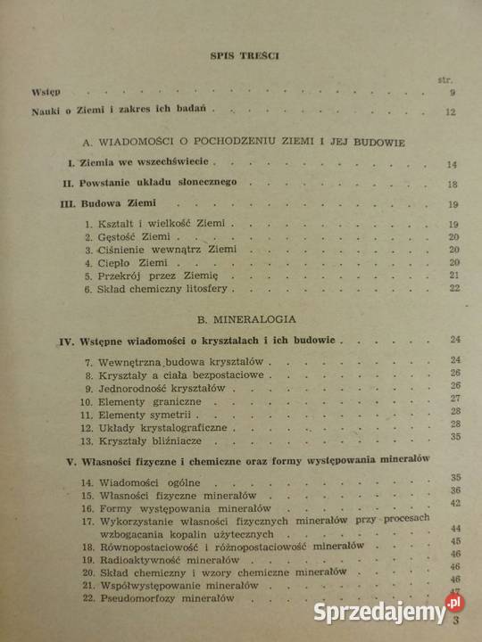 Mineralogia petrografia i geologia Z Kilian Bądkowo