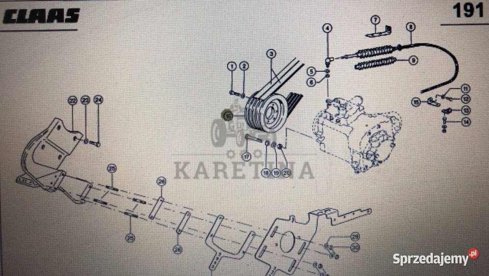 Koło pasowe Class Mega 370340 katalogowy 000 544 Jastrzębniki