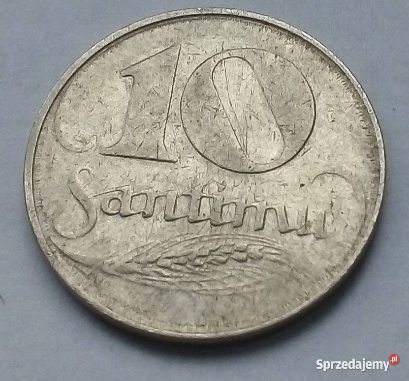 ŁOTWA10 SANTIMU1922 rRZADKA Numizmatyka sprzedam