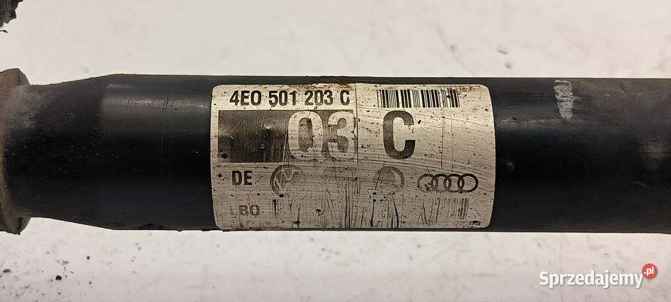PÓŁOŚ LEWA TYŁ AUDI A8 D3 4E0501203C Lipno