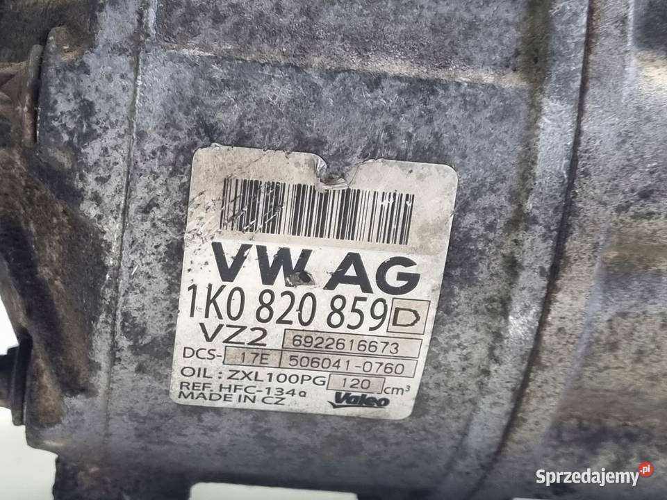 SPRĘŻARKA KLIMATYZACJI pompa 1K0820859D Audi A3 Rudka sprzedam
