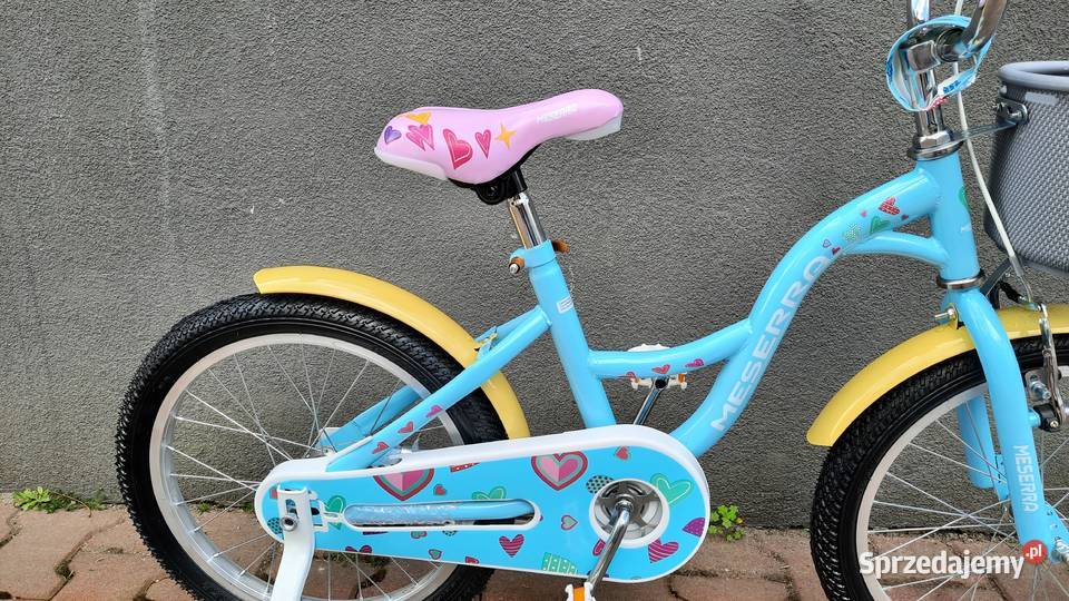 Rower dziecięcy 18 dziewczęcy z bocznymi kółkami Dębica sprzedam