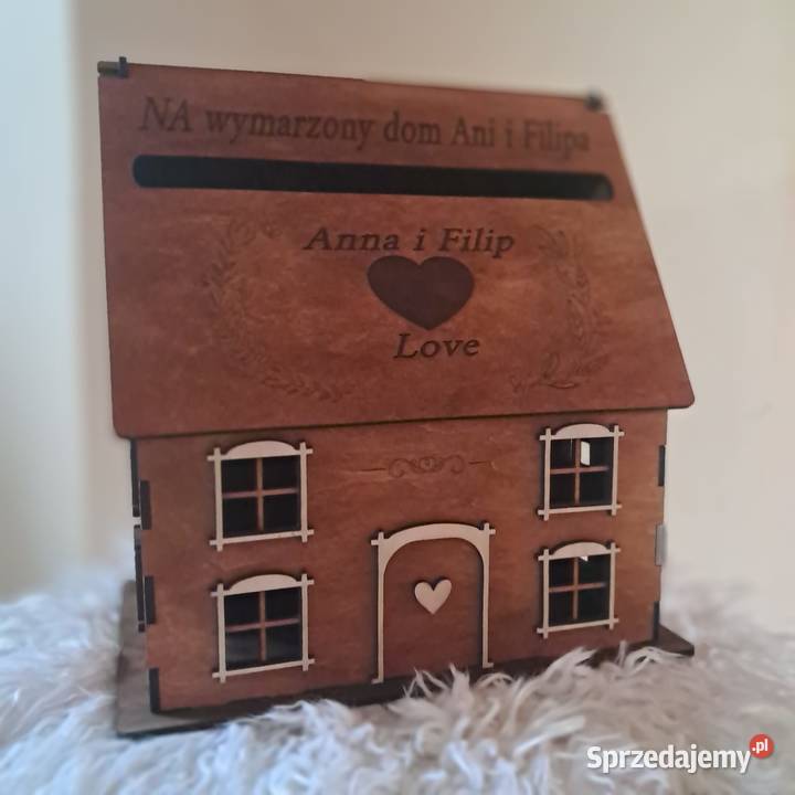 Pamiątki skarbonki ślubne komplet