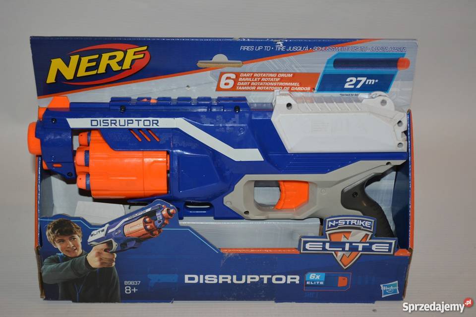 NERF NStrike Wyrzutnia Elite Disruptor B9837 Zabawki Kołobrzeg