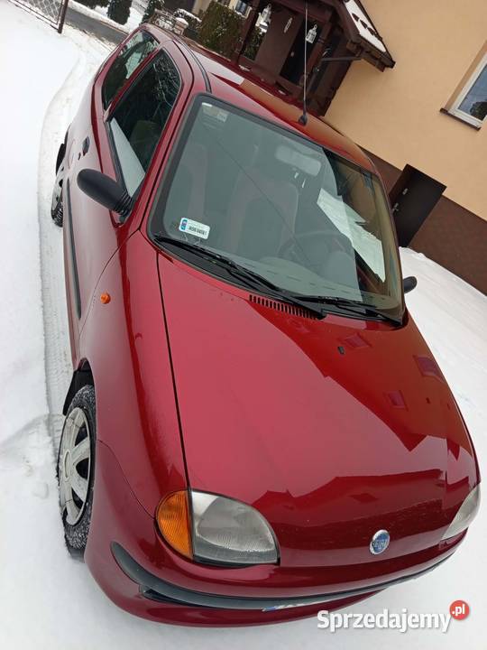 FIAT SEICENTO PIERWSZY WŁAŚCICIEL 78 przebieg bordowy Piotrowice sprzedam