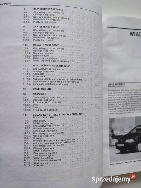Fiat Punto WKŁ książka