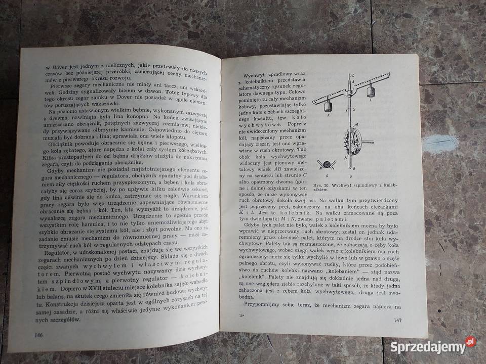 Książka Dzieje zegara Ludwik Zajdler 1980r pomorskie Tczew