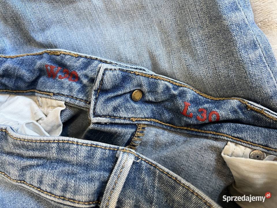 Spodnie jeansy dżinsy dżinsowe jeansowe Esprit niebieski Jasło