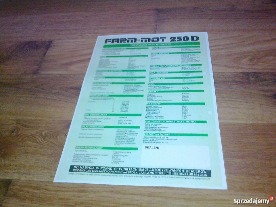 FARMMOT 250D prospekt FAR MOT FARM MOT Farmot Fa