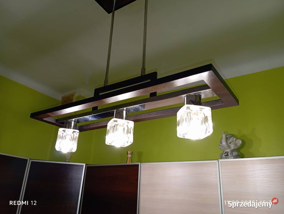 Lampa wisząca sufitowa na trzy żarówki Bytom