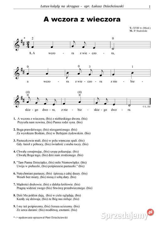 Znane piosenki na skrzypce nuty 31 piosenek Warszawa