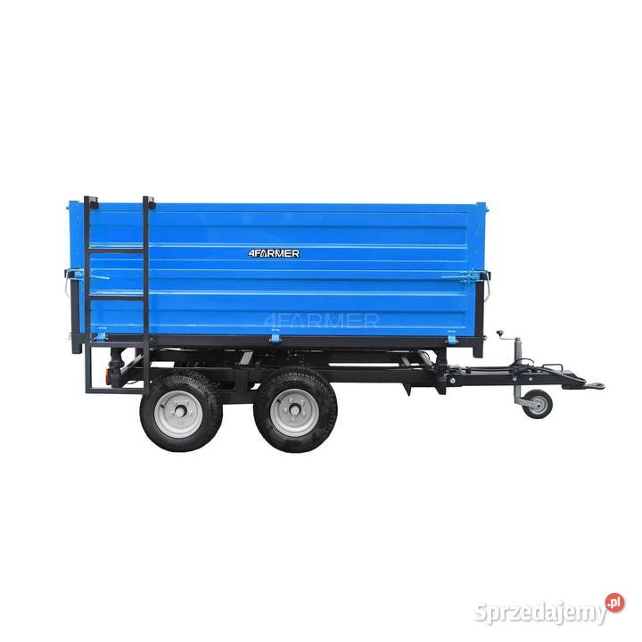 Przyczepa rolnicza dwuosiowa 25T z kiprem i Tajęcina