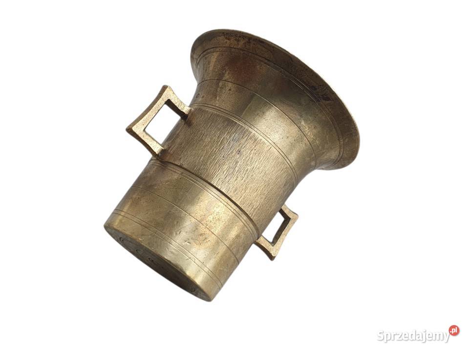 Stary mosiężny moździerz kuchenny lata 4050 Cieszyn