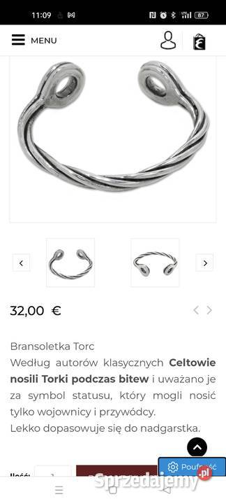 Bransoletka męska StJustinceltycki wzór duża Choszczno sprzedam