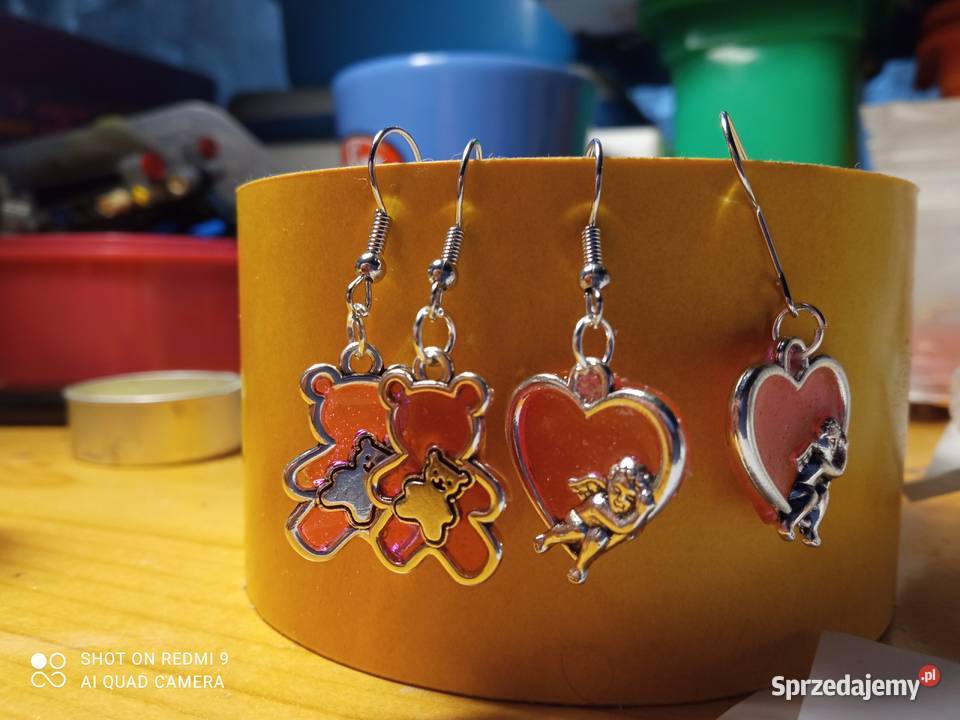 Kolczyki z żywicy łódzkie Łódź sprzedam