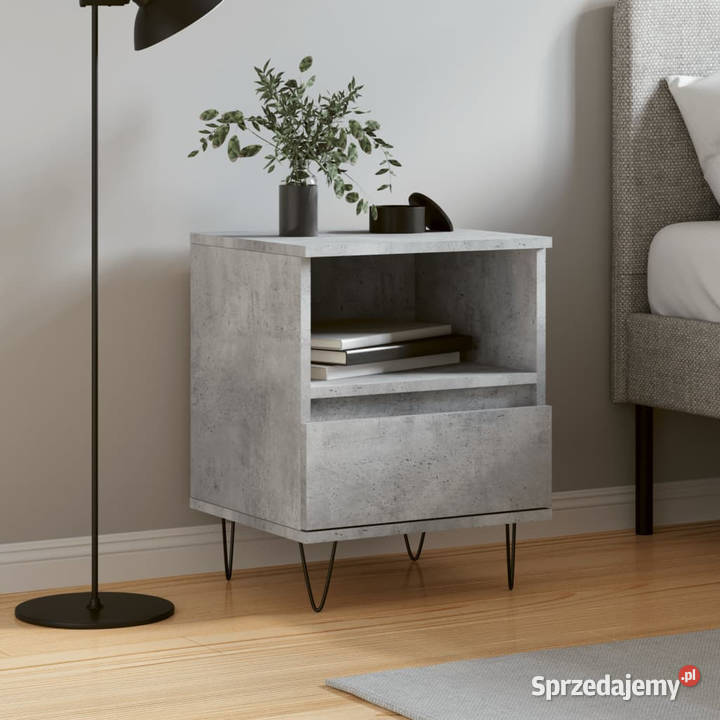 Szafka nocna szarość betonu 40x35x50 WM830628 Warszawa