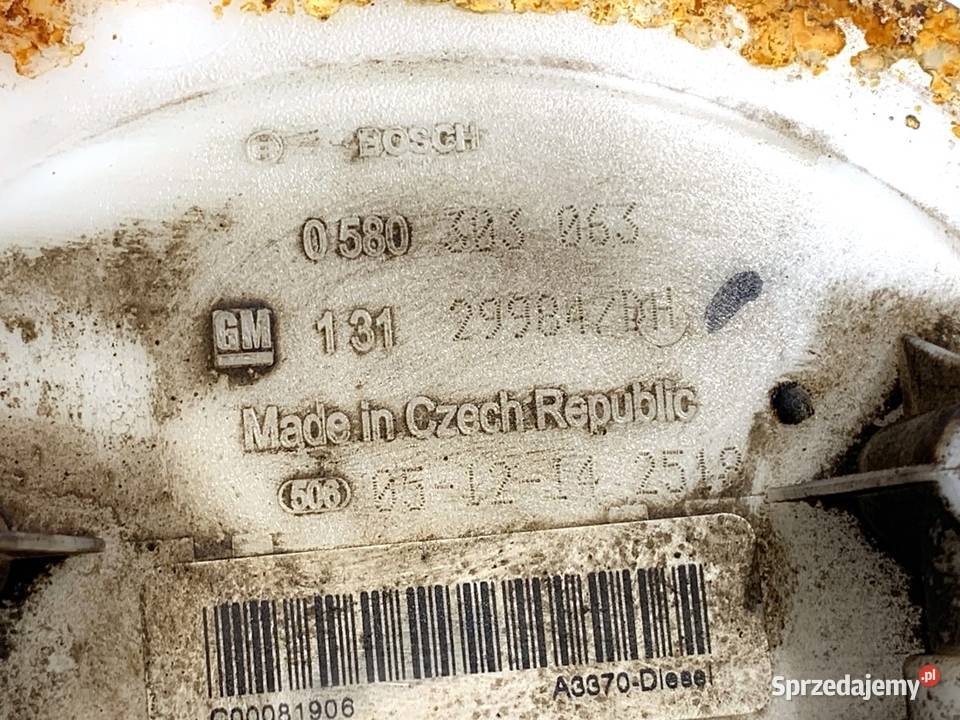 POMPA PALIWA OPEL ZAFIRA B 131299847 19 120 0519