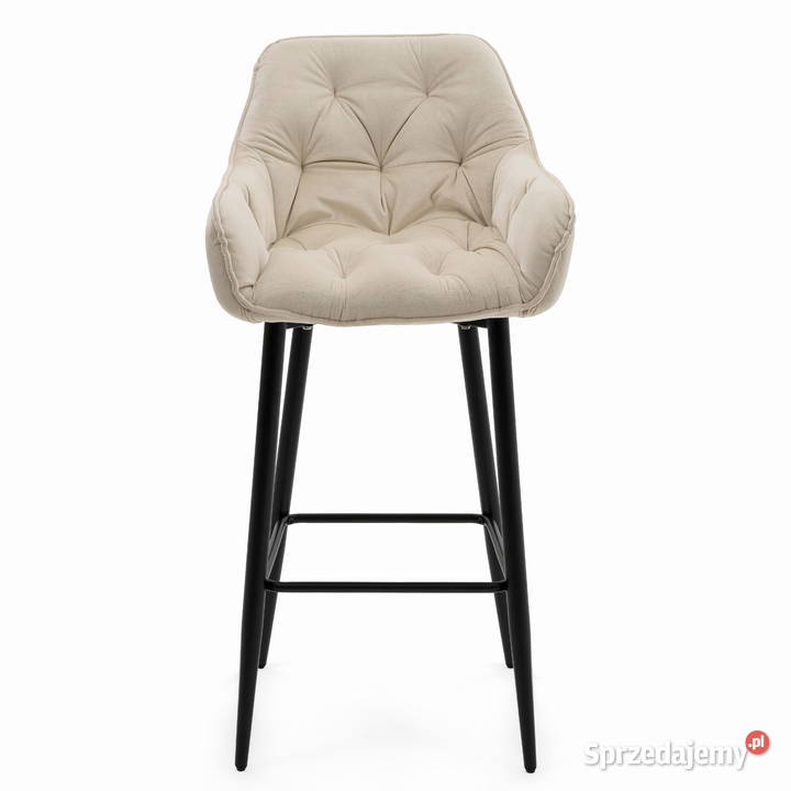 Jasnobeżowy Hoker Tapicerowany Siena Wysyłka 24H 51cm wielkopolskie Tarchały Małe sprzedam