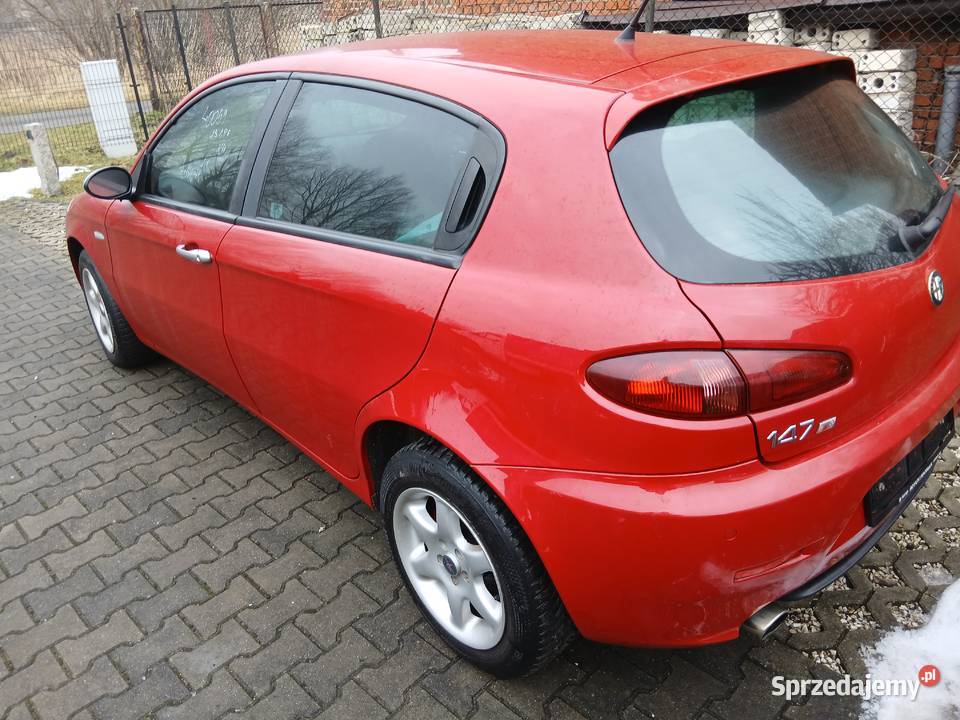 Drzwi Alfa Romeo 147 5D Lewy tył Rosso Alfa 289A Szczerbice sprzedam