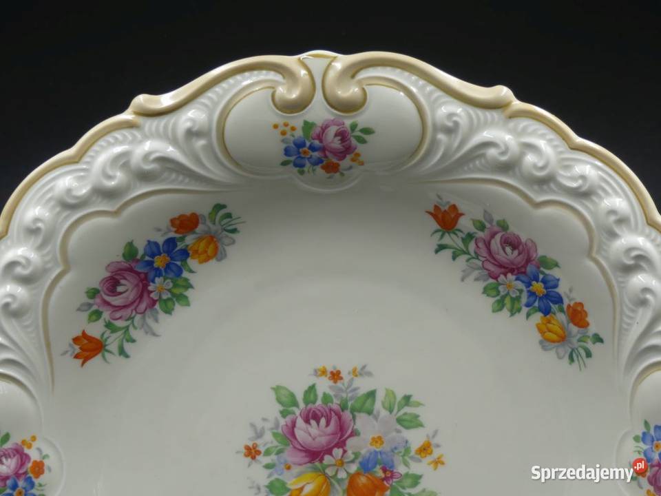 Okazała patera Tułowice Tillowitz średnica 33 Poznań sprzedam