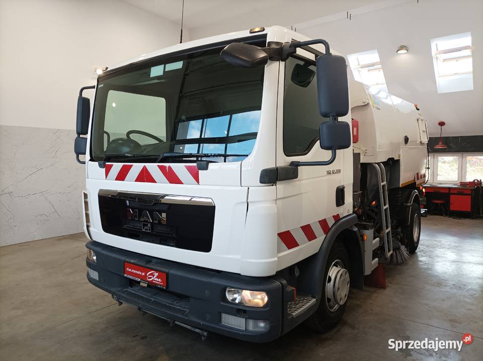 MAN TGL 12220 Zamiatarka Johnston Szczotki LR Sierakowice