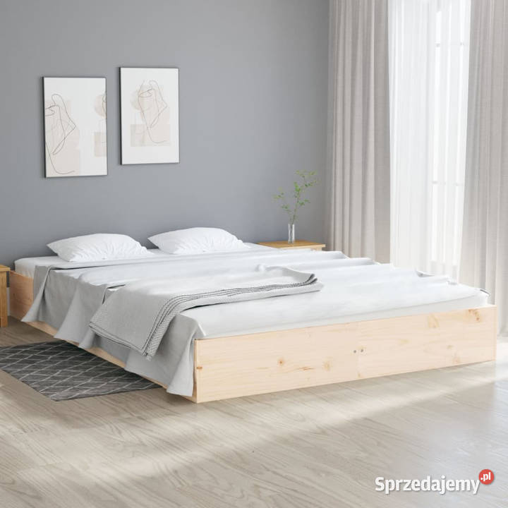 Rama łóżka lite drewno 150x200 WM820037 23cm Warszawa