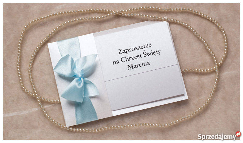 Zaproszenia na chrzest Warszawa sprzedam