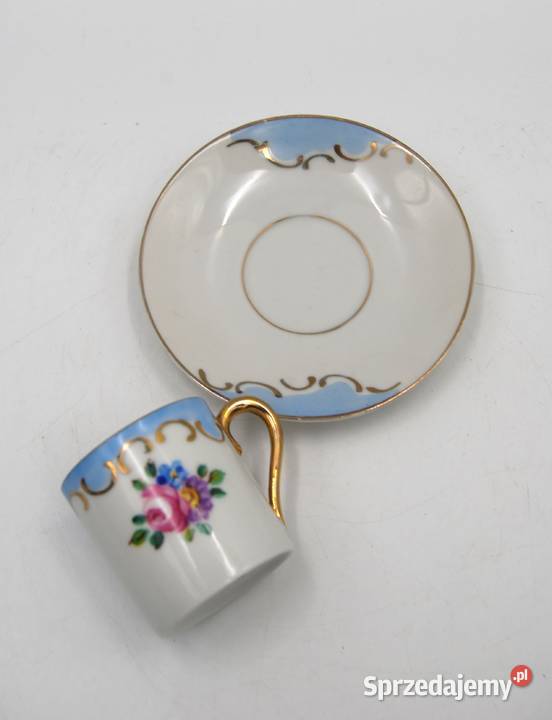 Porcelanowy zestaw do mokki ręcznie malowany Poznań