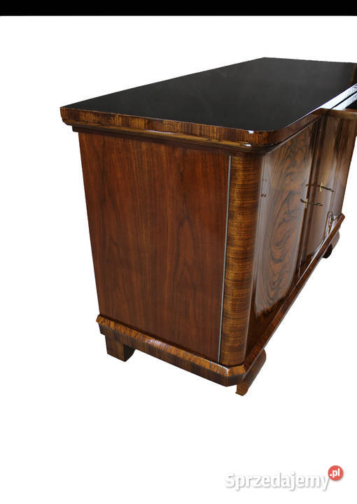 Niepowtarzalna komoda art deco z czarnym blatem kujawsko-pomorskie