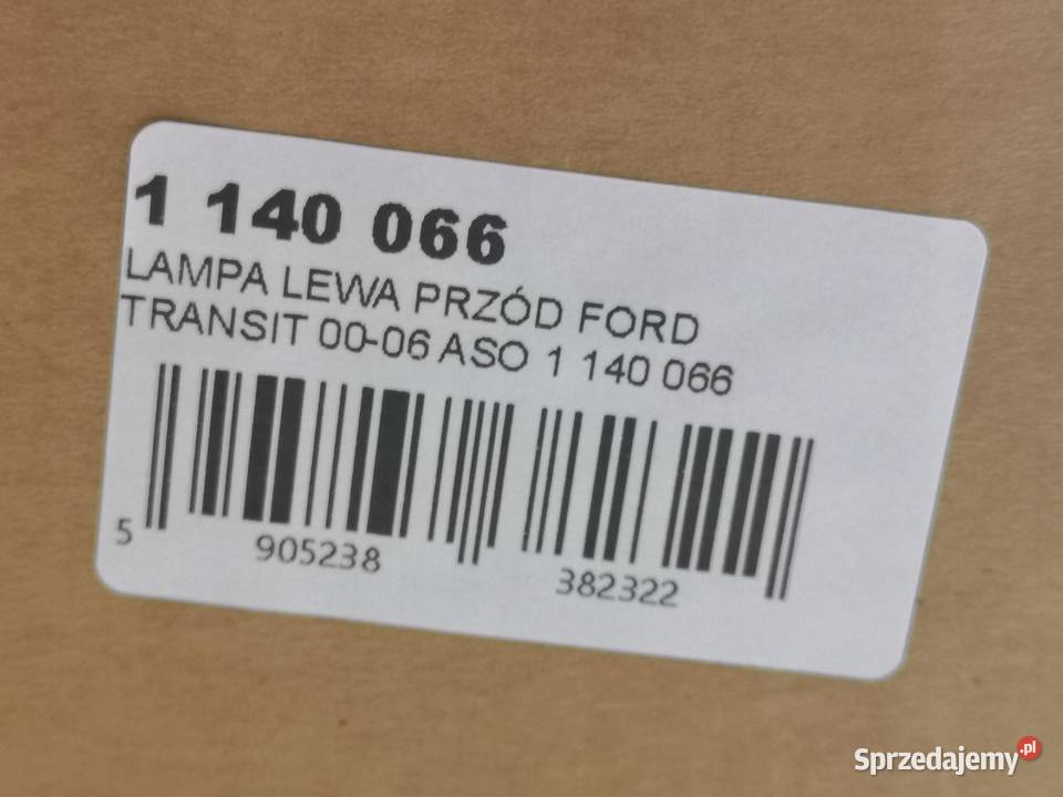 LAMPA LEWY PRZÓD FORD TRANSIT 20002006 NOWA osobowe Lampy przeciwmgielne sprzedam