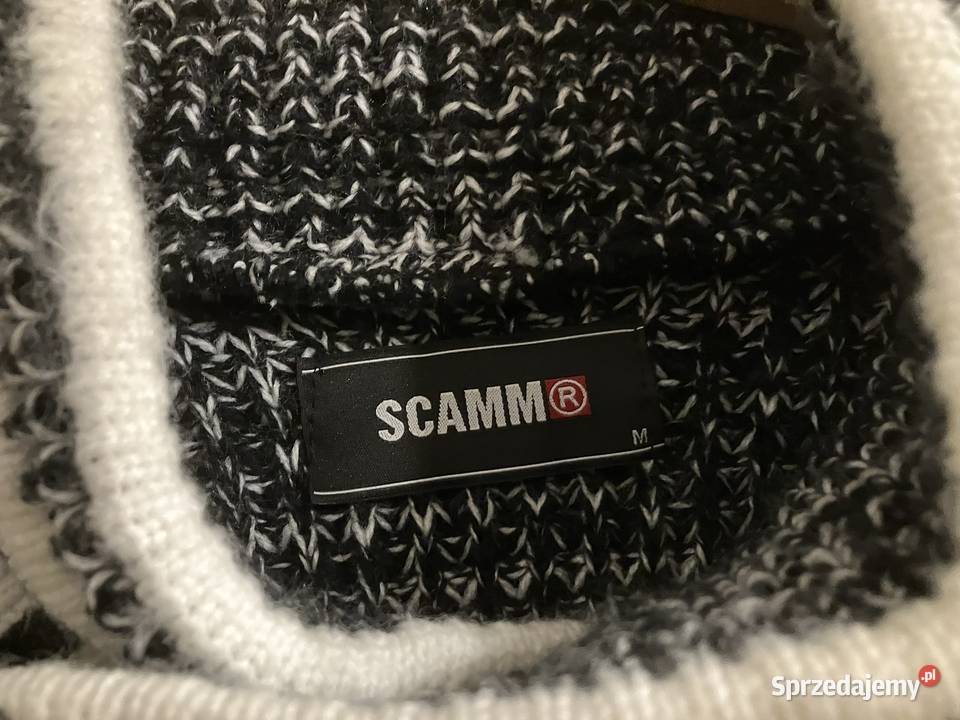 Sweter męski gruby ciepły SCAMM zimowy melanżowy Rozmiar M Warszawa