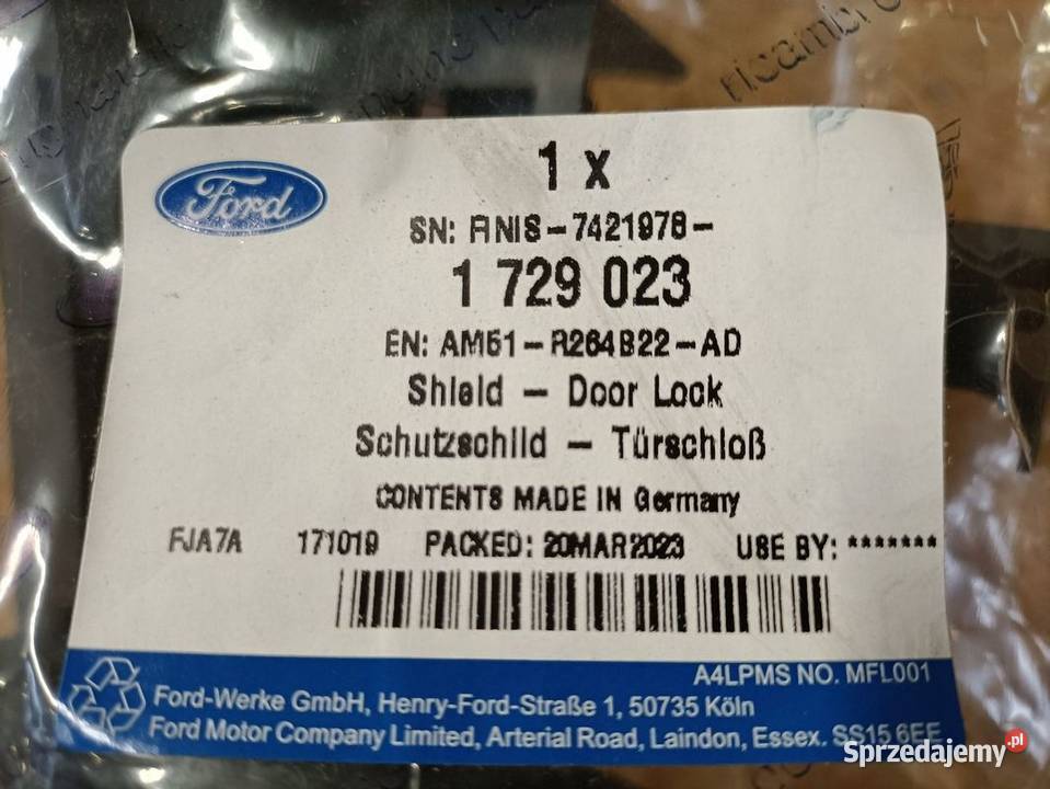 FORD C MK2 OSŁONA MOCOWANIE ZAMKA PRAWY TYŁ wielkopolskie
