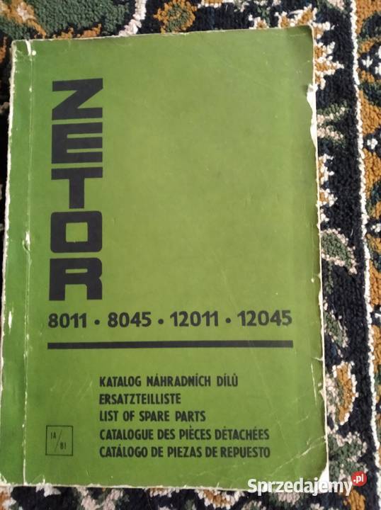 Katalog części Zetor 801180451201112045 wydanie Lublin