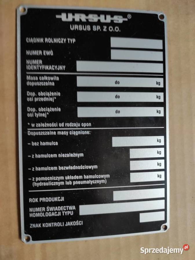 Tabliczka do odnowienia oryginał Warszawa