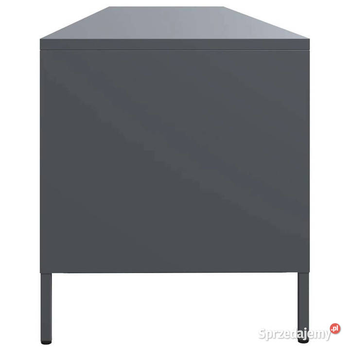 Szafka RTV czarna 202x39x435 stal walcowana na