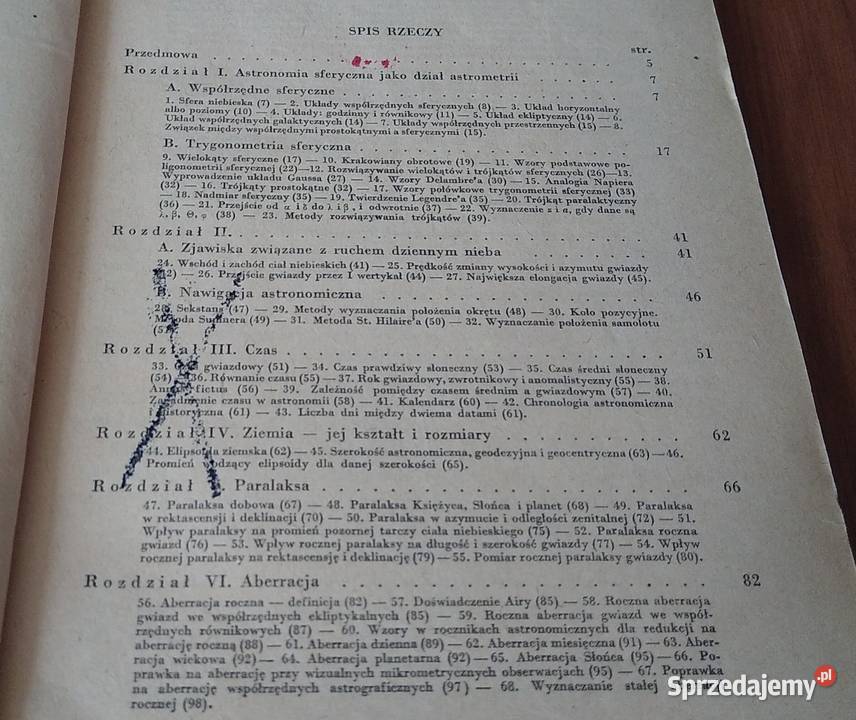Astronomia sferyczna Józef Witkowski Rok wydania 1953 Gdańsk