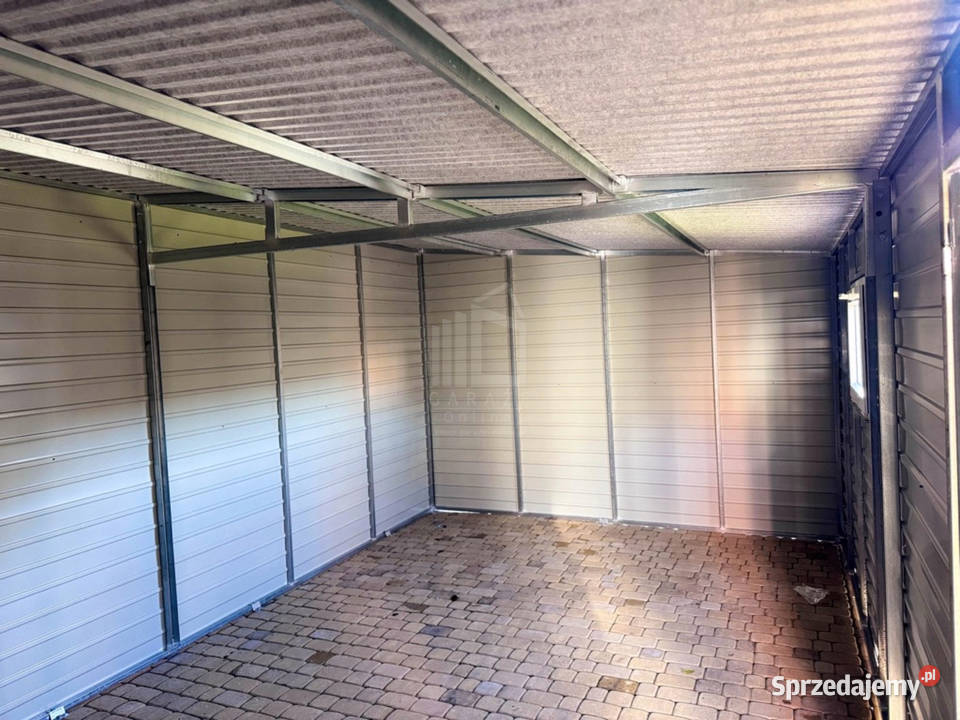 Garaż blaszany 35x5m brama dwuskrzydłowa drzwi zachodniopomorskie Stargard
