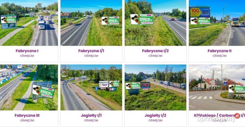 Reklama Billboard Oświęcim Centrum miasta Zator