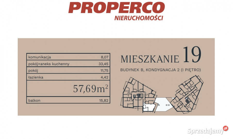 Mieszkanie Mikołajki 5769m2 2 pokoje Liczba pokoi 2