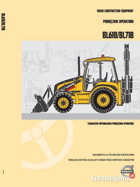 Volvo DTR BL61b BL71b Instrukcja katalog napraw Szamotuły