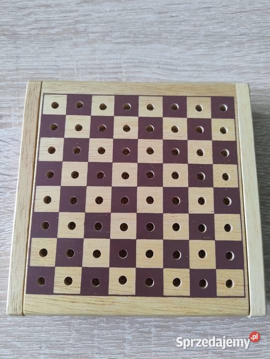 Szachy Kieszonkowe Drewniane Pintoy Pocket Chess Poznań