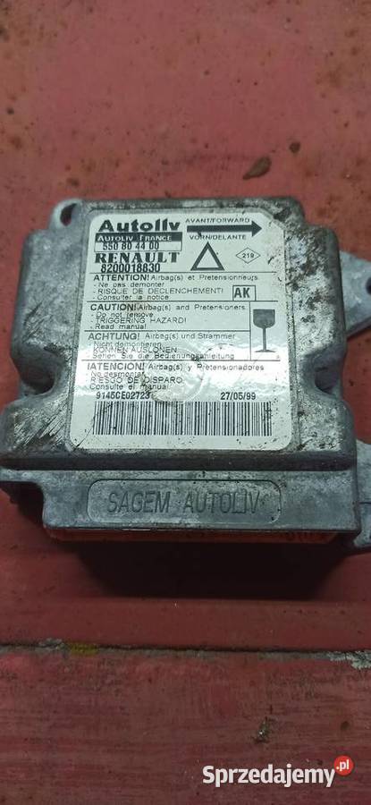 Sterownik poduszek powietrznych Renault Laguna 1 Układ elektryczny Łask