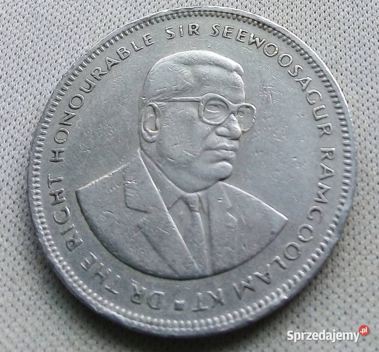 MAURITIUS 5 RUPEES 1987 r mazowieckie