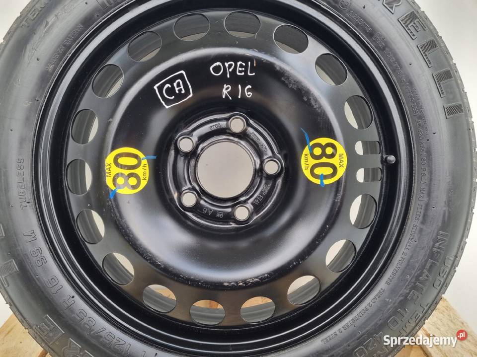 KOŁO ZAPASOWE DOJAZDOWE 12585 R16 Opel Vectra C Samochodowe sprzedam