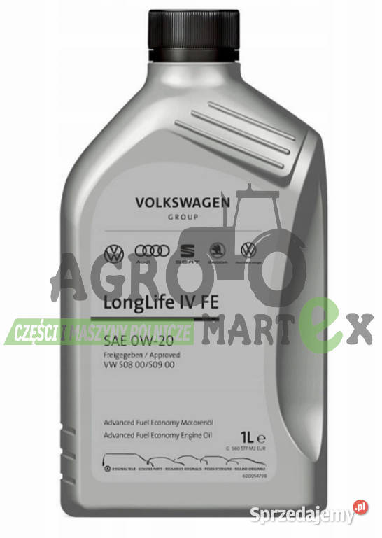 0W20 LONGLIFE IV FE GS60577M2EUR OLEJ SILNIK ciężarowe dolnośląskie Wichrów sprzedam