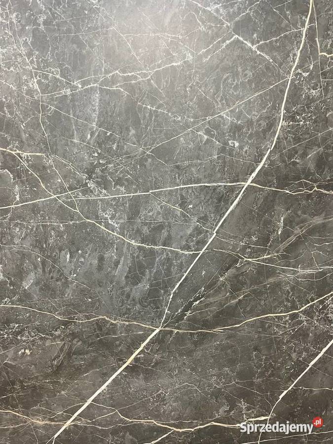 Owalny blat do stołu 210x120 efekt marmuru Opole