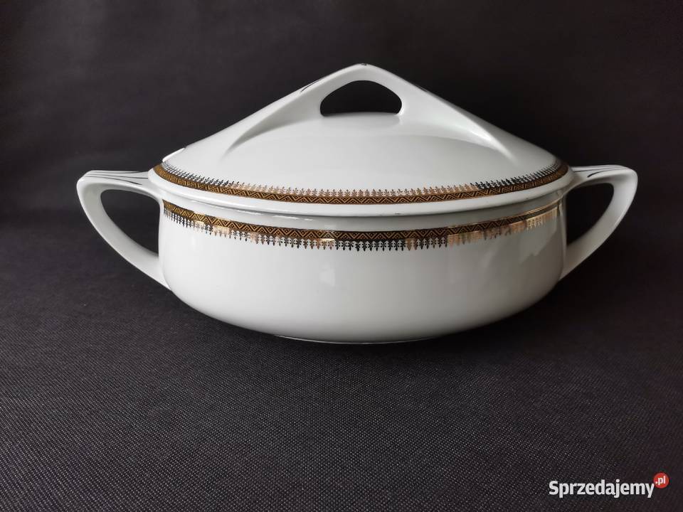 Stara przedwojenna nieużywana waza porcelana Katowice