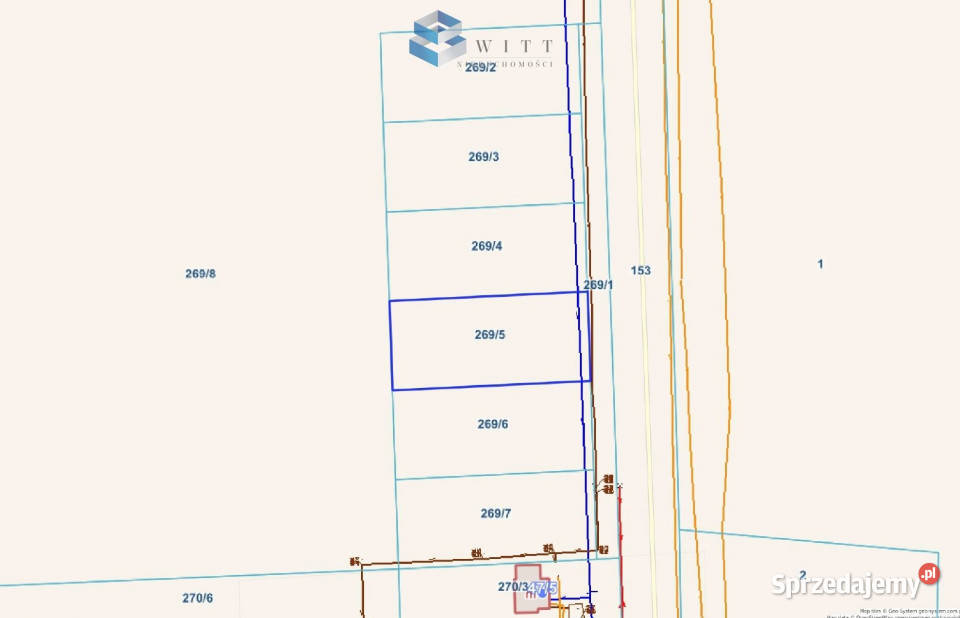 Grunt 1344m2 Burkat 55m sprzedam