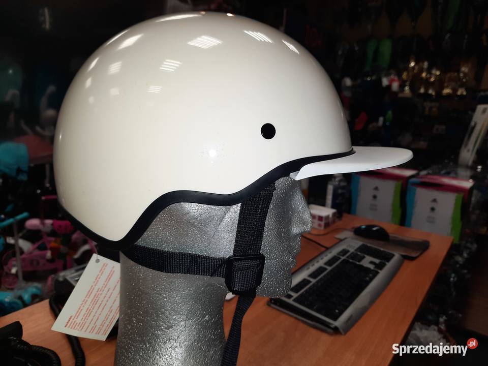 Kask jezdżiecki Tommy XL biały Sport i Wypoczynek Dębica
