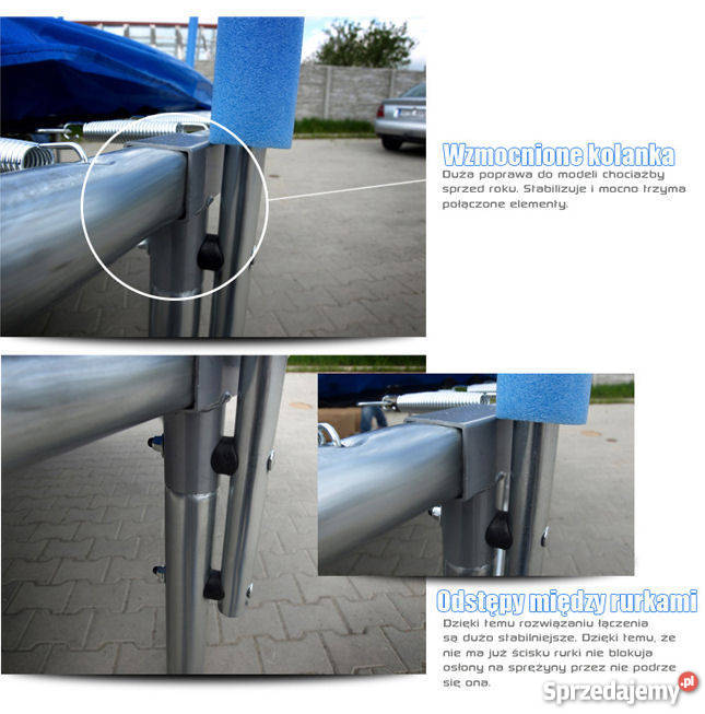 Trampolina Grand 374 12FT Siatka Drabinka Gdańsk